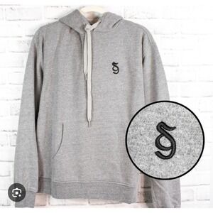 Spiritual Gangster Heather Gray Monogram Classic Hoodie Sweatshirt Lounge  XXL